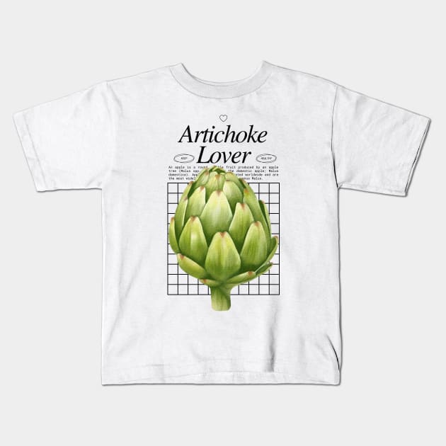 Artichoke Lover - Vegetable Addict - Gardener Kids T-Shirt by Millusti